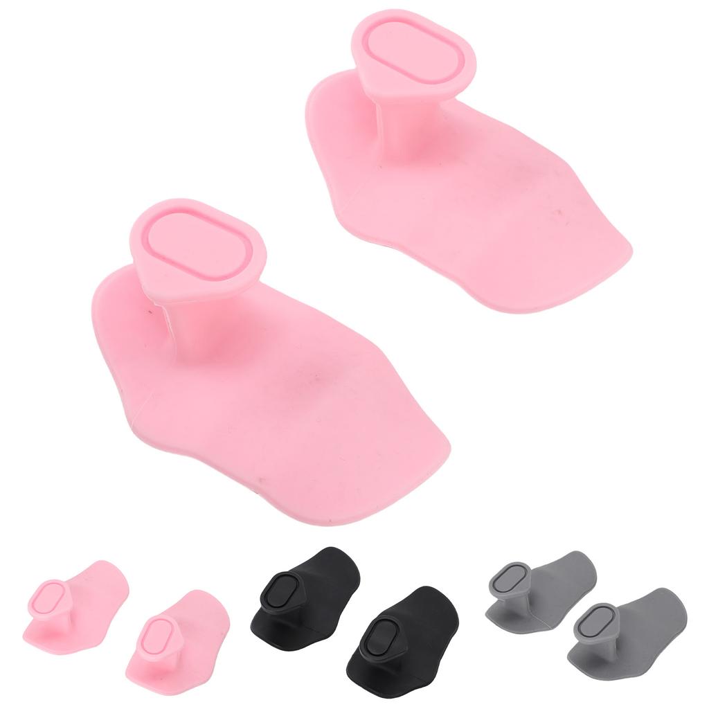 2PCS Fingerless Gym Grips Breathable Ergonomic Antislip Silicone Weight Lifting Grips for Workout Ex