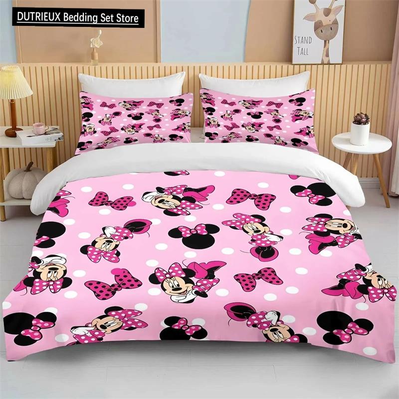Mickey Minnie Duvet Cover Bed Two Piece Three Piece Set Suitable King Size Full Size Pillowcase Quilt Cover Sewing