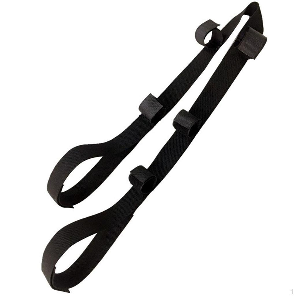 Fishing Pole Rack Belt Rod Holder Storage Organizer Save Spacer Carrier Strap 5 Slots for