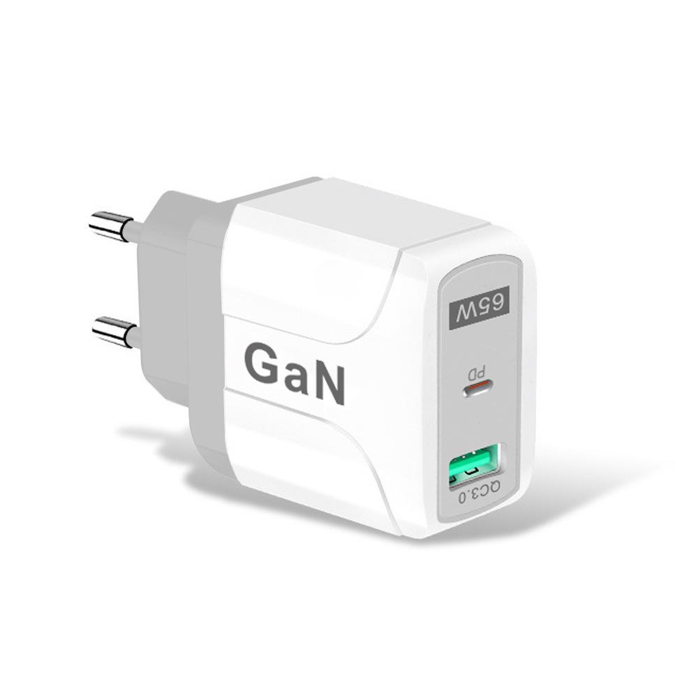Chargeur Rapide Multi-Ports GaN 65W PD33W QC3.0, Norme Européenne 9V/12V