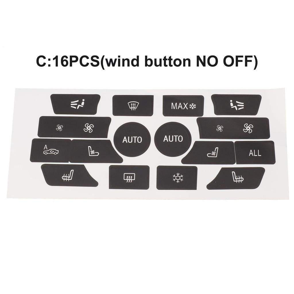 Air Conditioning Button Sticker Assembly Button Panel Brand New