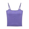 Sexy Spice Girl with Chest Pad Suspender Vest Women's Summer Belly Navel Slim Skinny Short Square Neck Top