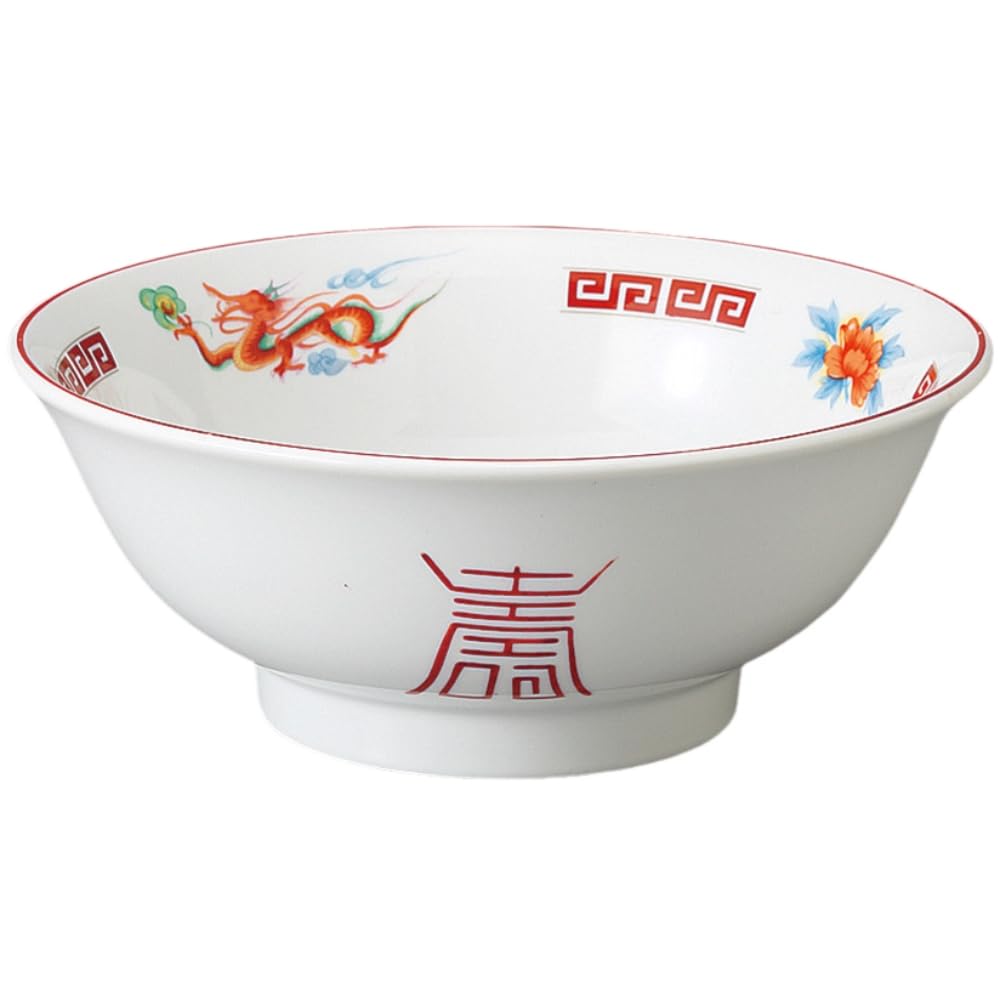 

Ale-net Ramen Bowl, Noodle Bowl with Transfer Phoenix Design, Inverted Base, 6.5cm, Mino Ware, Chinese Tableware
