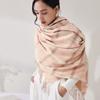 New Faux Cashmere Plaid Curry Scarf Female Warm Long Neck Large Shawl