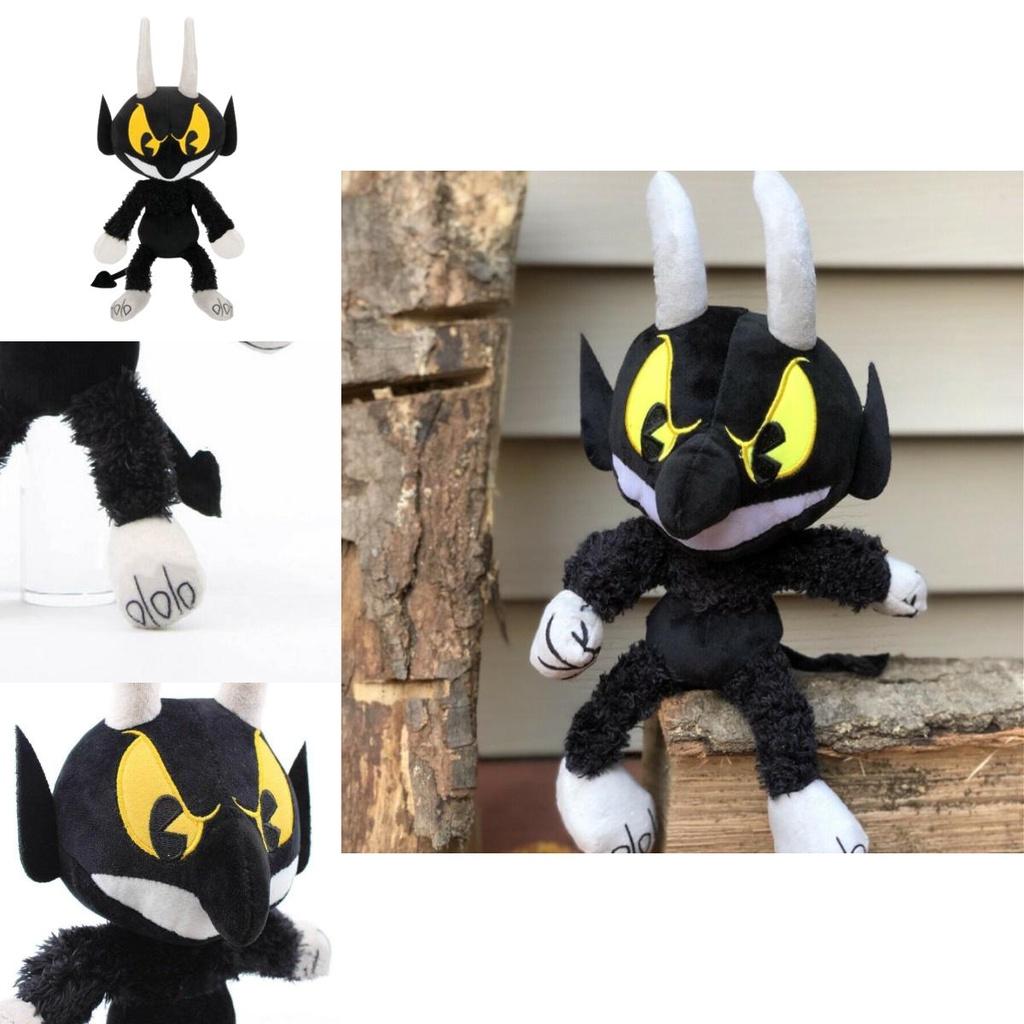 Adorable Cuphead Mugman Devil Boss Plush Toy Stuffed Animal Doll For Kids Baby Xmas Gift Decor