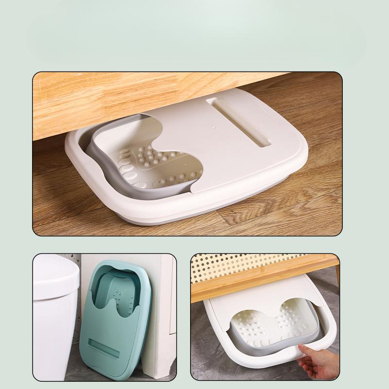 Foldable Footbath Massage Bucket Soaking Bucket Folding Basin Spa Foot Bath Bucket Household Sauna Bathtub Pedicure Bath Bathtub