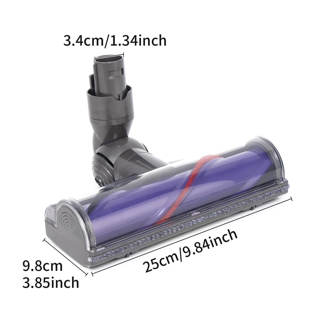 Cepillo de Turbina de Alta Calidad para Dyson V6 DC58 DC59 DC62 DC72 Cepillo de Motor Alto Par Aspiradora Accionamiento Directo Cabezal de Cepillo Eléctrico