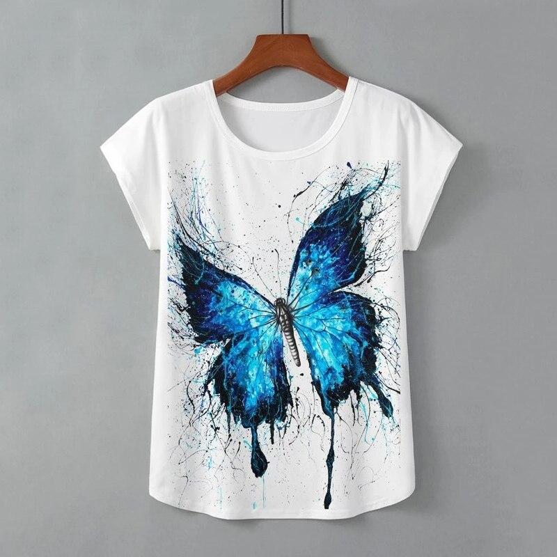 Camiseta de gran tamaño Harajuku Gótico Punk Camiseta Butterfly Print T  Shirt Mujeres Verano Manga Corta Streetwear Tops Ropa Femenina comprar a  buen precio — entrega gratuita, reseñas reales con fotos — Joom
