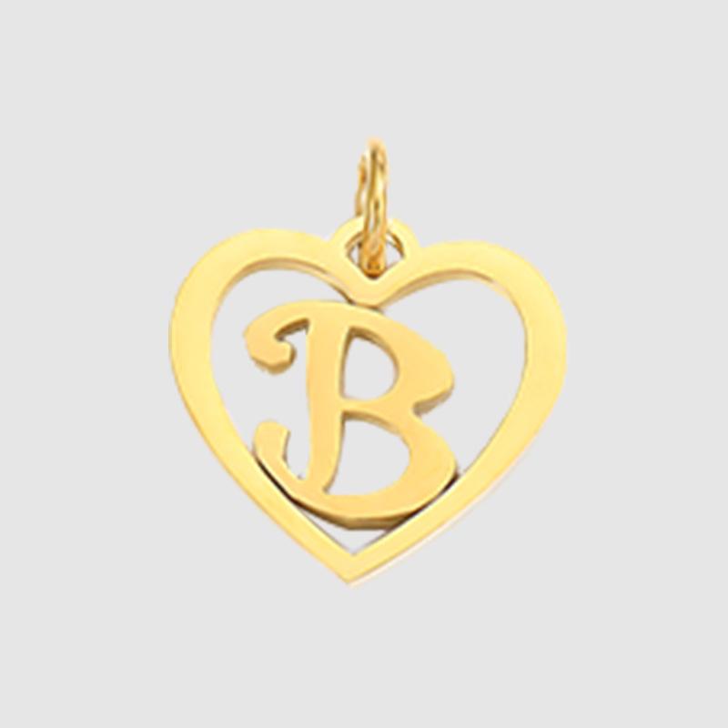 eManco English Alphabet Pendants: Stainless Steel Jewelry Accessories for DIY Projects.