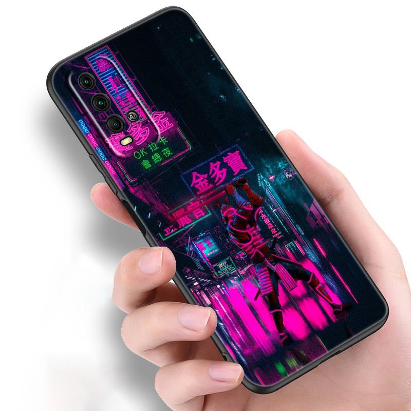 Japanese Samurai Silicone Phone Case For Xiaomi Redmi Note 11 10 9 8 Pro 11T 10T 10S 9S 8T 9 9A 9C 9T Black Soft Cover Coque