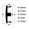4 Stück/Satz 56mm Universal ABS Radnabenkappen Räder Reifen Auto Radnabenkappen Set Fahrzeuge Abdeckung Praktisch Langlebig Hohe Qualität