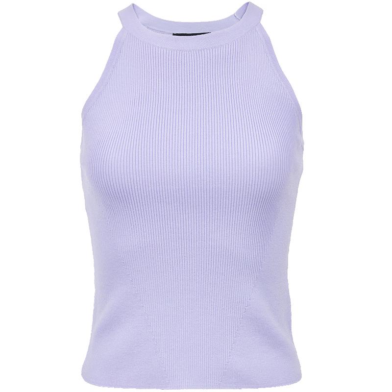 

VEROMODA Women s Slim Fit Cut-out Sleeveless Knit Top M