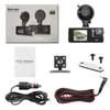 Wireless WiFi Dash Cam: HD Car Recorder with Mobile Phone Sync and Three-Way Video Capture