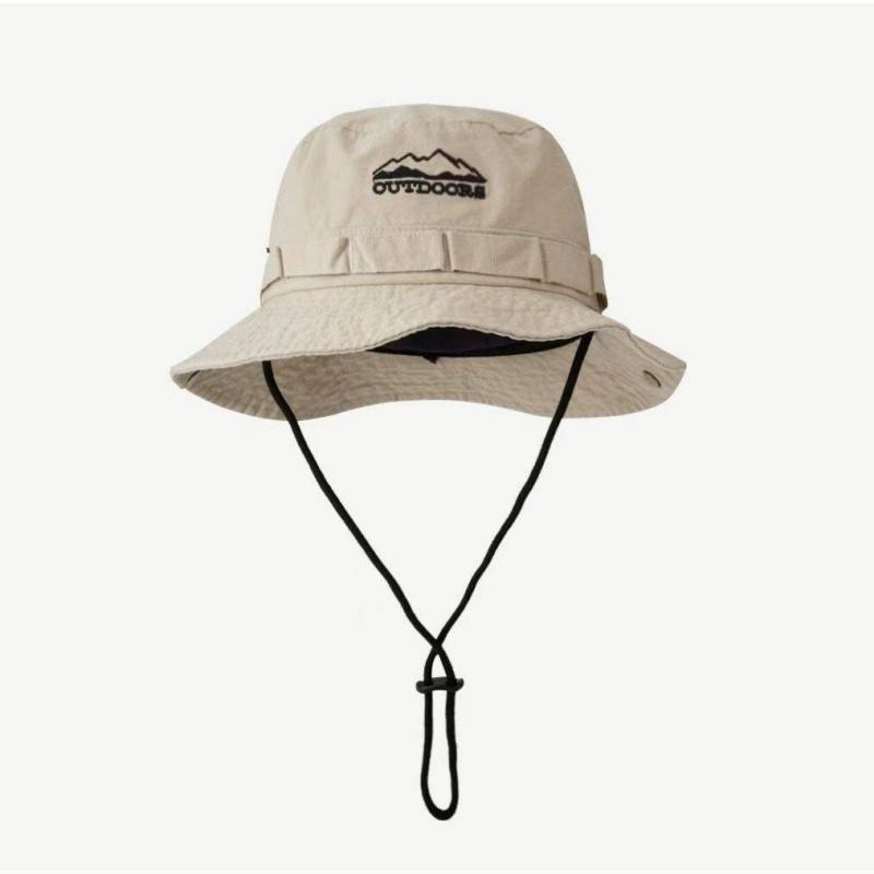 Outdoor Camping und Bergsteigerhüte Frühling und Sommer Dünner Fischerhut für Männer und Frauen Wandern Angeln Radfahren Sonnenhüte 56-58cm gray