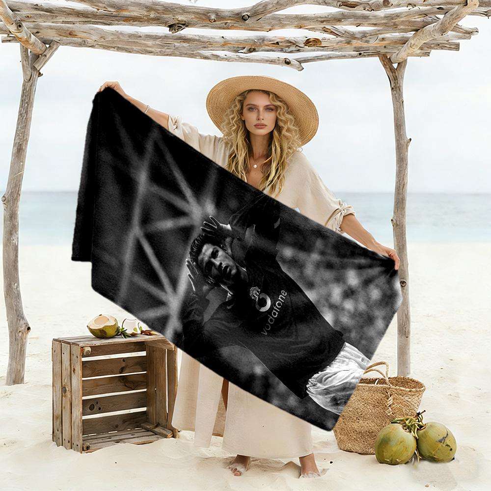 Cristiano Ronaldo Celebration Beach Towel Quick-Dry Soft Microfiber Comfortable Lightweight