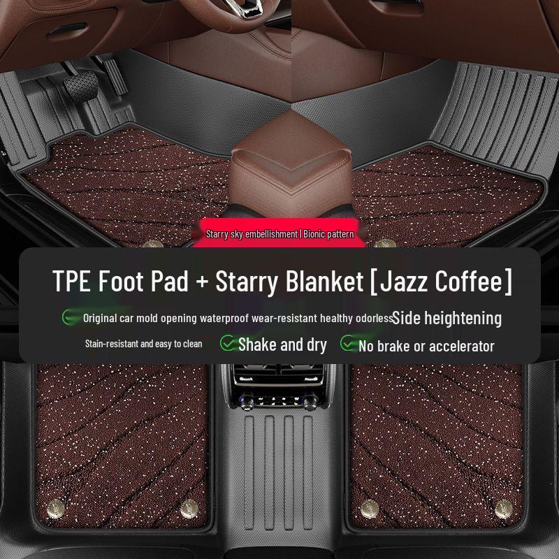 Volkswagen Teramont 17-25 Models All-Inclusive Modified TPE Anti-Slip Floor Mats for Five/Seven-Seater