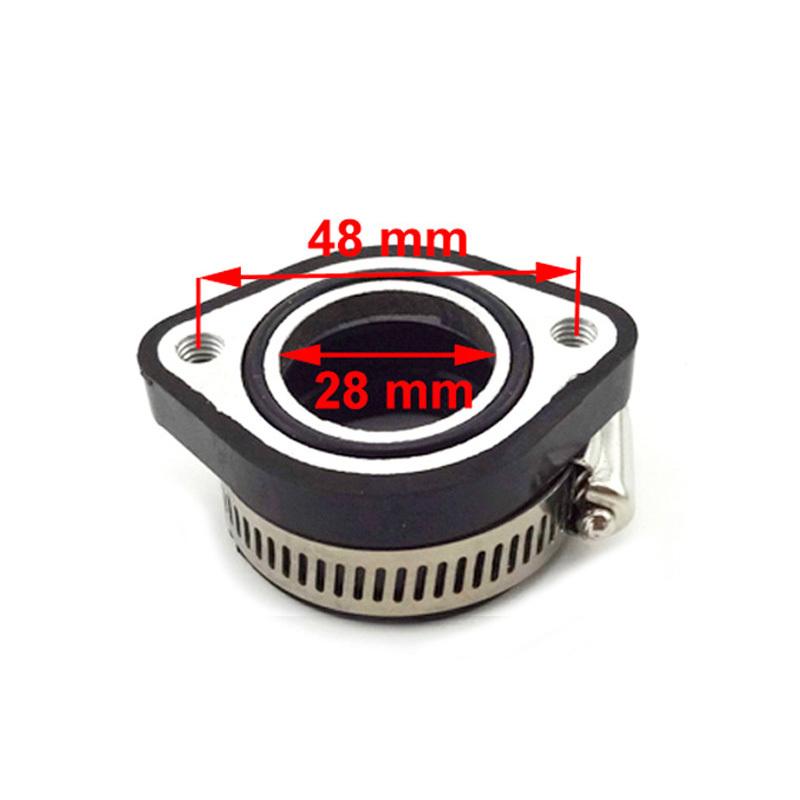 XLJOY Manifold Intake Pipe Flange For Mikuni VM24 Carburetor PE24 26 28 OKO Carb Pit Dirt Bike Motorcycle