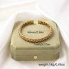 Personalized High-End Titanium Steel Open Cuff Bracelet for Women - Stretchy, Irregular Design, Exquisite Non-Fading Finish