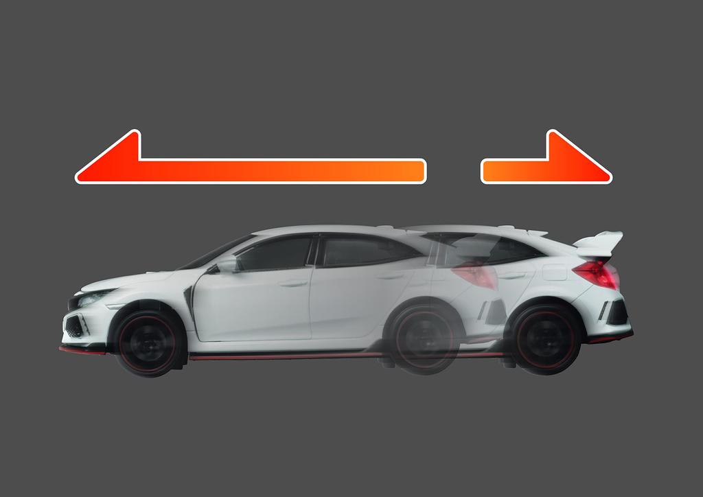 Jozen Cast World Light & Sound Series Honda Civic Type R White JDC6035-WH