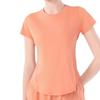 Women's Summer Quick-Dry Mesh Sports Set: Breathable, Loose Fit Short Sleeve Top for Running, Training & Yoga