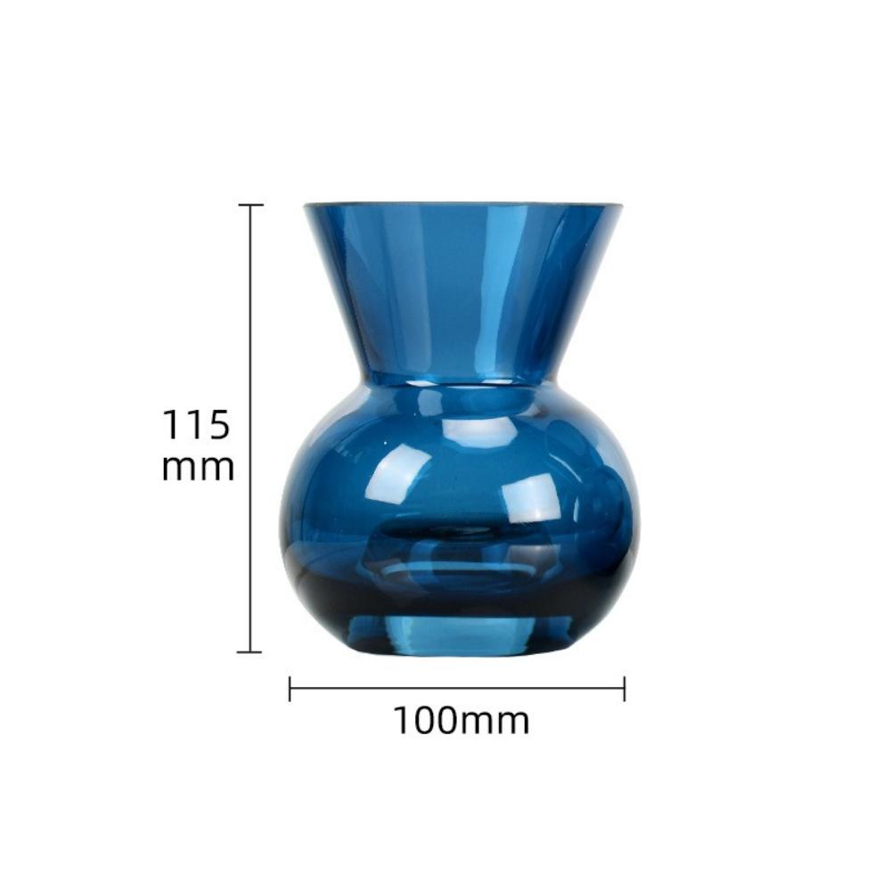 

Creative Dual Purpose Glass Candle Holder Aromatherapy Candle Pedestal Candlelight Dinner Flower Vase Home Decoration Ornament синий