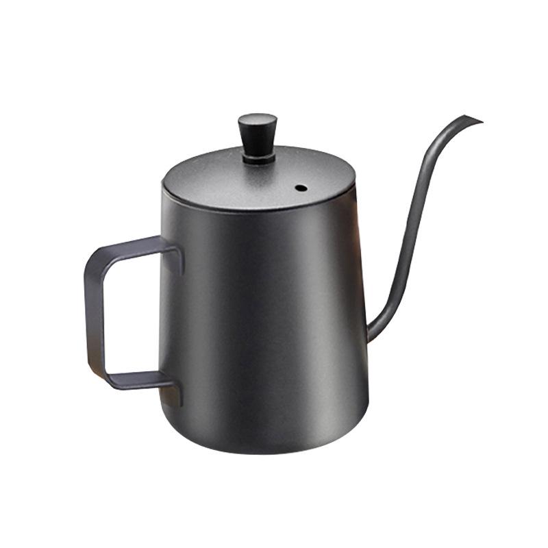 304 Stainless Steel Gooseneck Coffee Kettle with Wood Handle for Pour Over and Outdoor Use