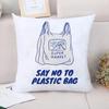 Federa Cuscino con Stampa Lettere Blu Cuscini Decorativi per Divano Copricuscini Federe x Federe Cuscino Peluche Corto Letto