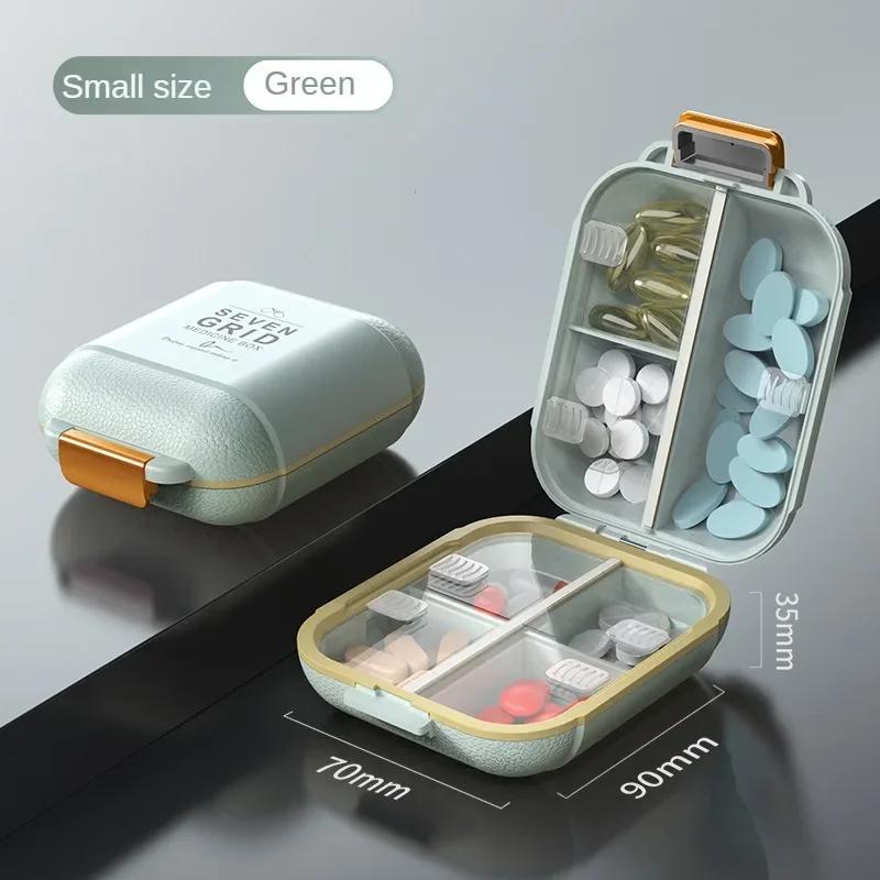 

Еженедельная портативная дорожная таблетница с 7 отделениями, герметичный влагостойкий контейнер для таблеток, органайзер для хранения таблеток, витаминов, лекарств