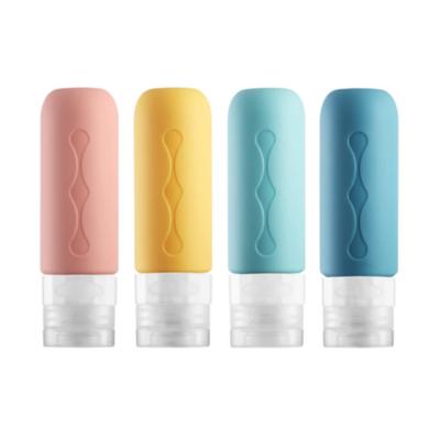 Bouteilles de voyage anti-fuites en silicone Clickers, 90 ml, 4 pièces