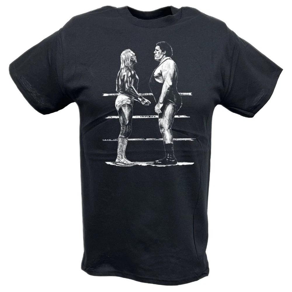 Andre the Giant vs Hulk Hogan WrestleUnisexia Standoff Tshirt M