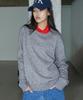 Michikoleondeonkosino Basic Wool Knit Pullover Melange Gray
