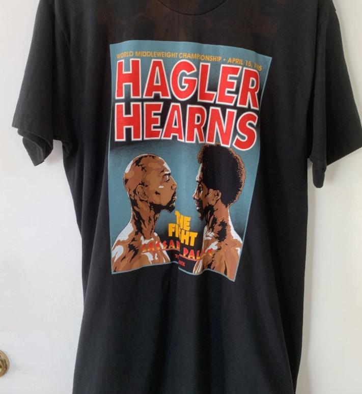 Marvin Hagler vs Thomas Hearns Boxing Adult TShirt Unisex Cotton 8D710 XXXL