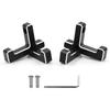 Aluminum Trunk Grocery Bag Hooks Replment for Bronco 2021-2023 2-Door 4-Door Black Interior Organizer (2pcs T+2pcs J Shape)