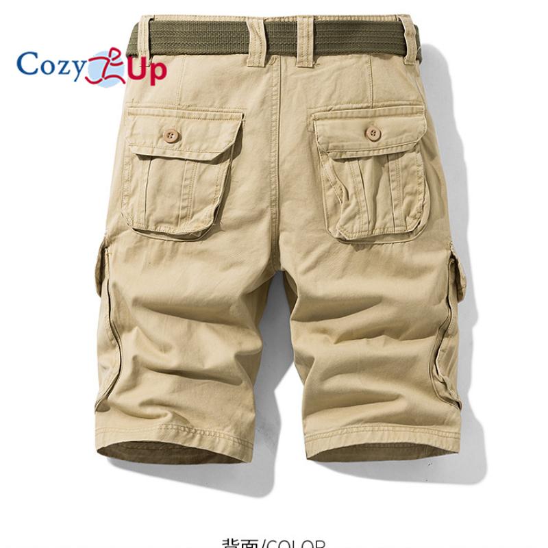 Cozy Up Pantaloncino Cargo da Uomo con Cintura Survivor-Taglie Regolari e Forti