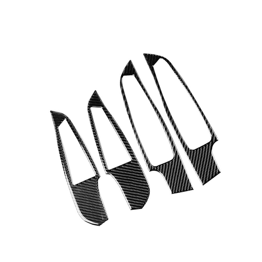 

4 шт., углеродное волокно, переключатель на окно автомобиля, панель, наклейки, декоративные аксессуары для BMW 3 серии G20 G28 325li 330d 335 4pcs