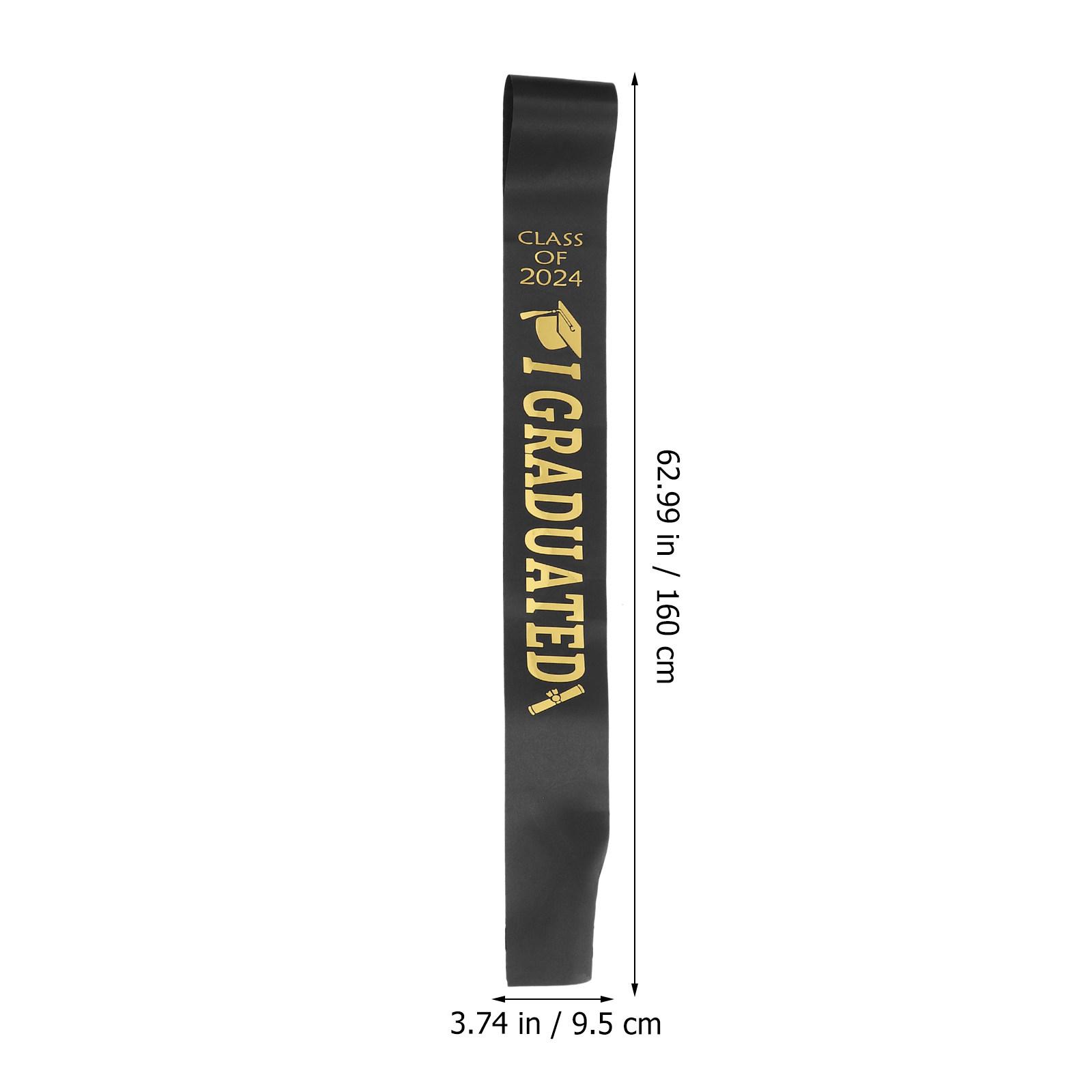 2026 Graduation Customizable Satin Sash for Parties Graduation Sash Set Ceremonies Graduate Straps Medals Decorative Belt