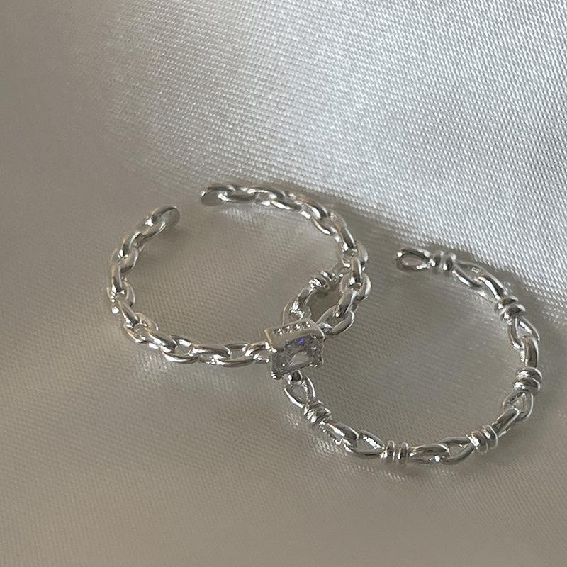 Sweet Satin Ribbon Ring Female Niche Design Sense Hundreds of Index Elegant Simple Women Rings Temperament Fashion Personality Simple Finger Ring