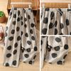 DIMANAF 2026 Summer New Plus Size Women Long Pants Vintage Loose Elastic Waist Casual Lady Bottoms Printing Black