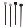 1Pair Steel Tongue Drum Mallet Glockenspiel Drum Stick Rubber Drumsticks with Wood Handle Percussion Instrument Parts