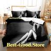 Avril Lavigne Beding Set Single Twin Printed Bed Linen Set With Pilowcase Bed Soft Duvet Cover Single Double Quen Super King-Sized Dimensionsd