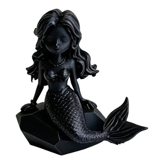 3D Printed Mermaid Action Gothic Style Figure Dark Figurine чёрный
