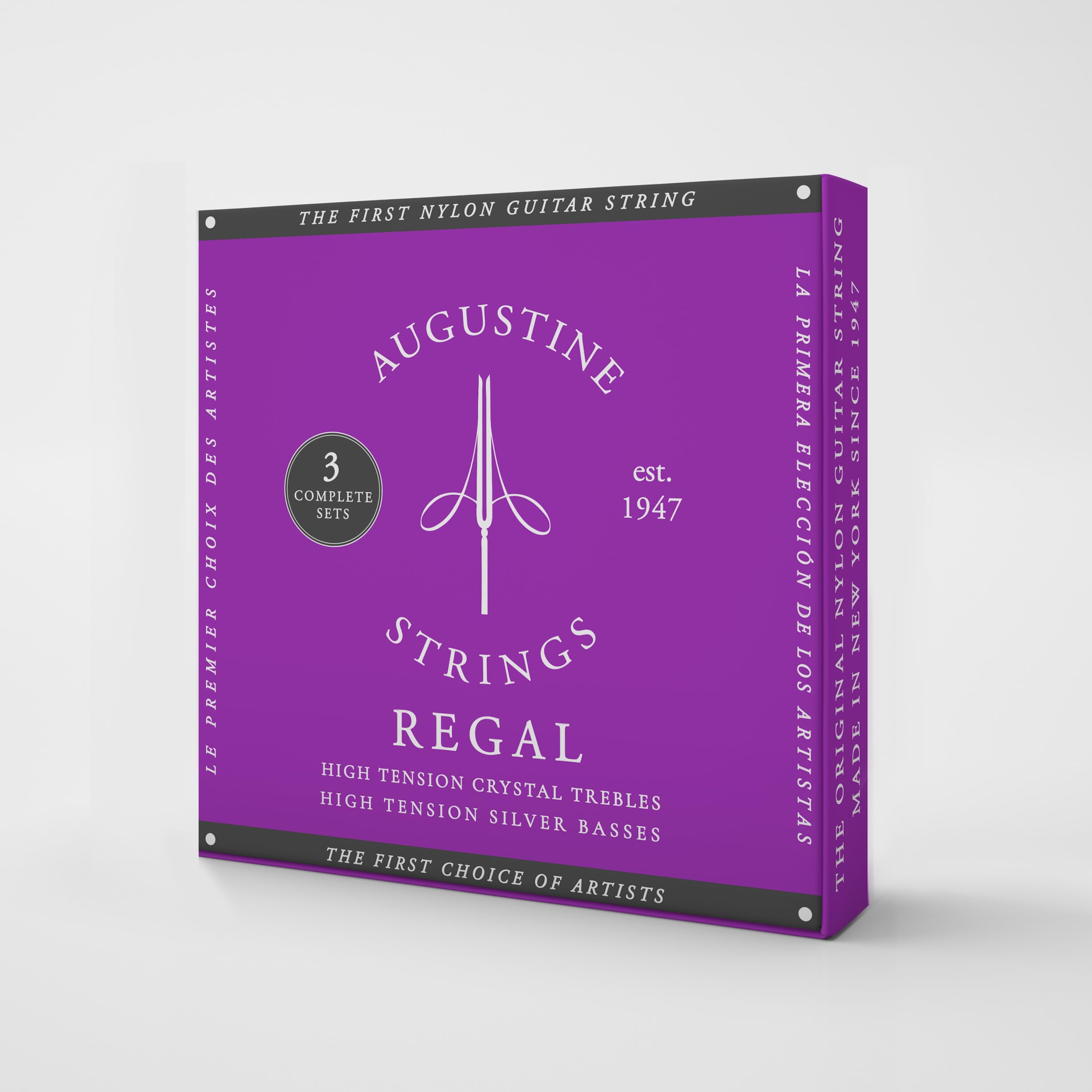 

Струны для классической гитары AUGUSTINE, набор из 3 штук, цвет Regal Blue
