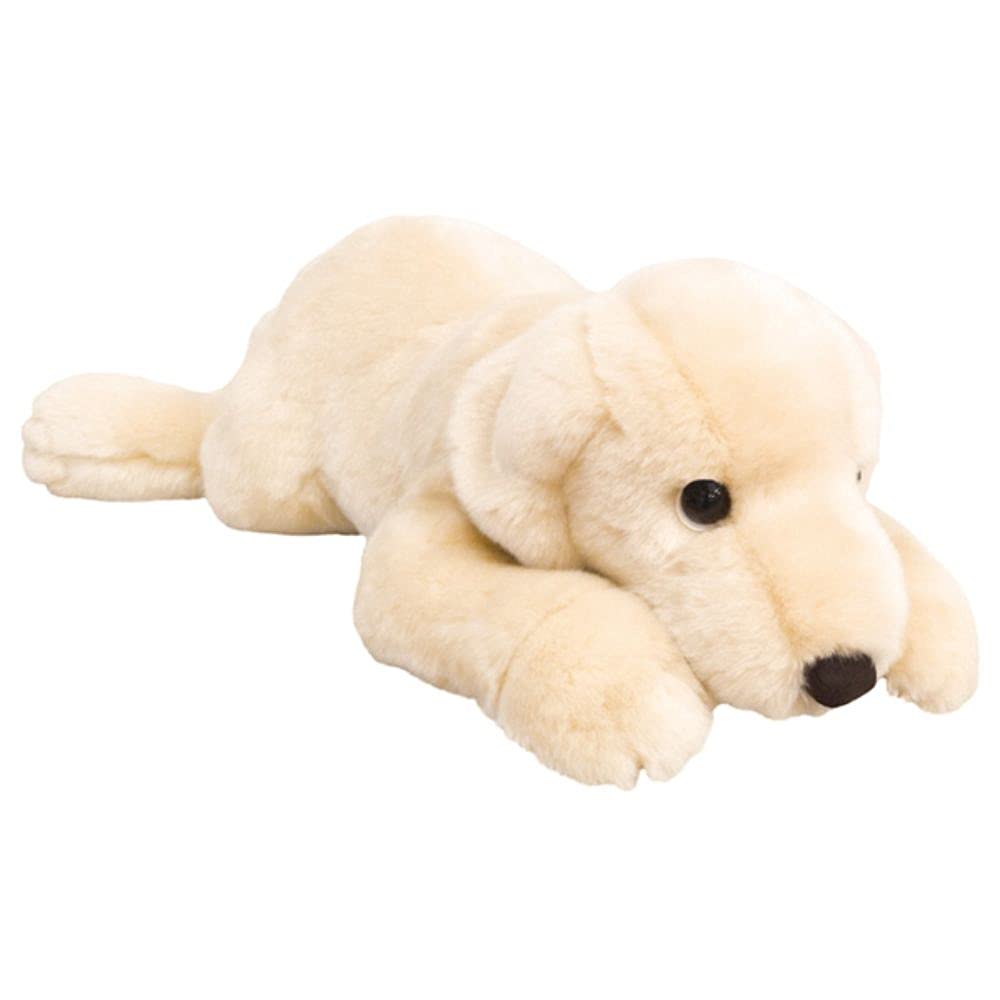 Labrador Retriever Plush Toy, White, Size M