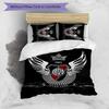 3pcs Club Atlético River Plate Pattern Bedding Set Duvet Cover Set Includes Duvet Cover &pillowcases,perfect All Season Bedroom Decoration&gift
