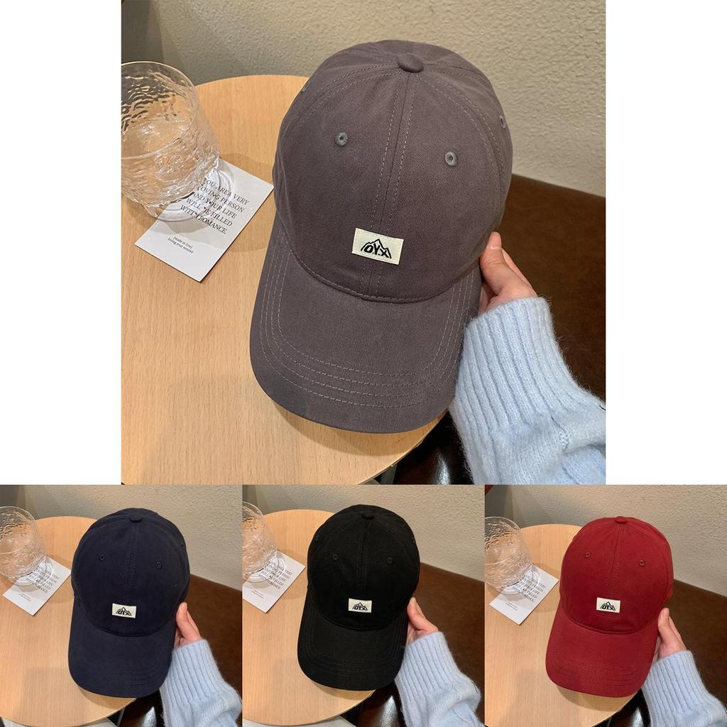 Vintage Brown Baseball Cap For Women Stylish And Versatile Sun Protection Hat