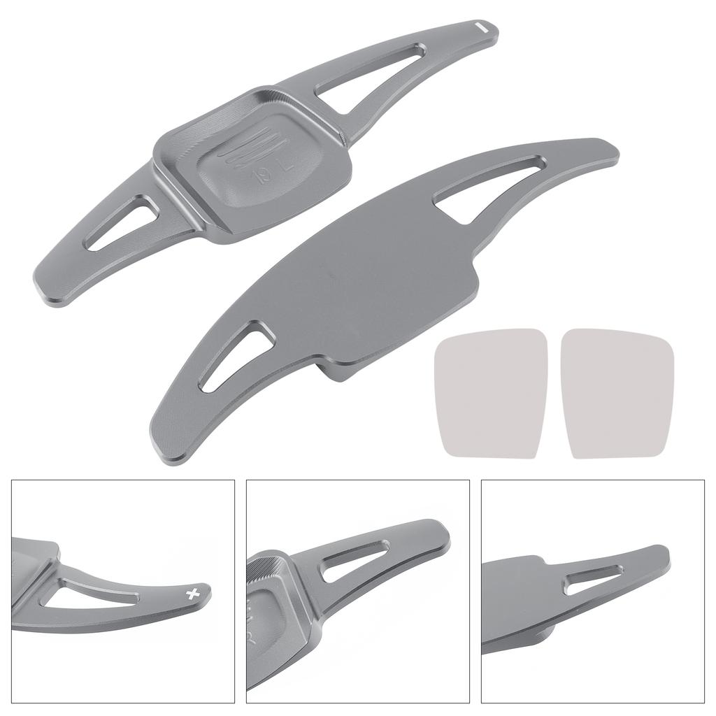 Steering Wheel Paddle Shifter Extension For VW Golf 8 Tiguan Aluminium Grey