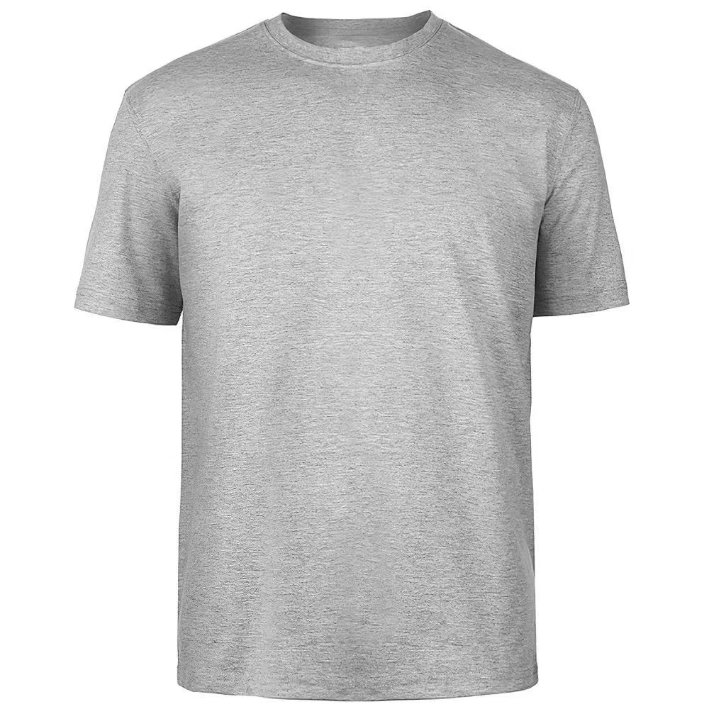 Letní móda trend čistá bavlna jednobarevná čistě bílá čistě černá poloviční rukáv krátký rukáv tričko pánské pár kulatý výstřih volné