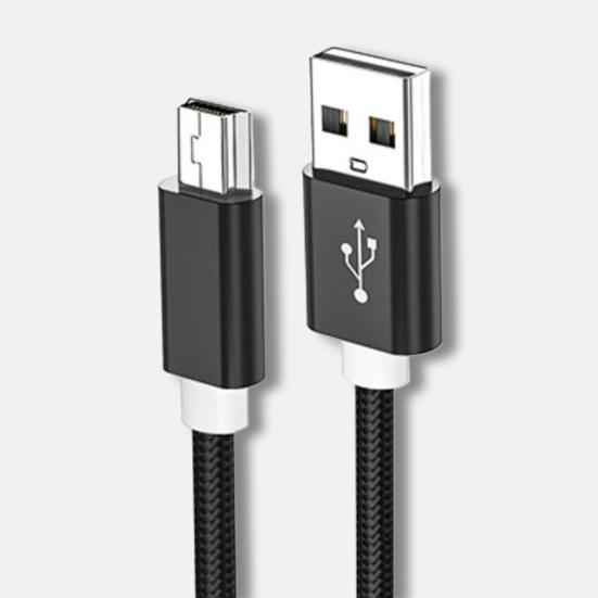 Cable Compatible Charging Braided Stable High-speed Transfer Shielding Output Anti-winding Widely Wire Mini USB