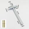 T-Shaped Invisible Shelf Bracket: Wall Mount Bookshelf & Storage Support.