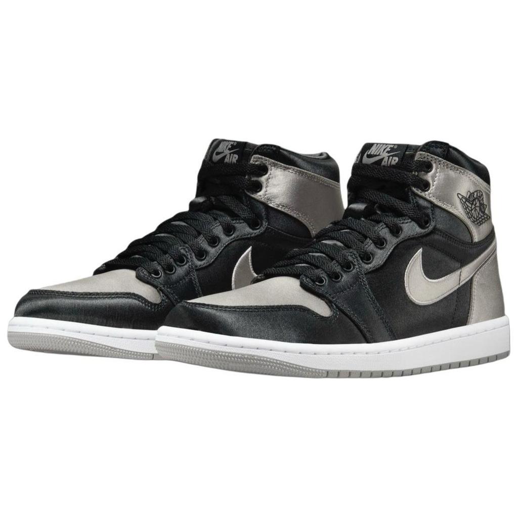 Air Jordan 1 Retro High OG Satin Shadow Damen Sneaker Grau Schwarz Mittelgrau FD4810-010
